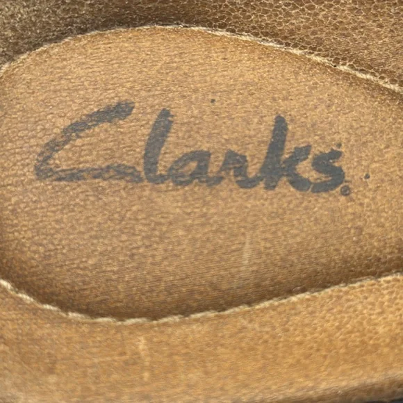 Clarks Black Sandals with White Stitching Size 7 MCS7378P - Picture 6 of 7